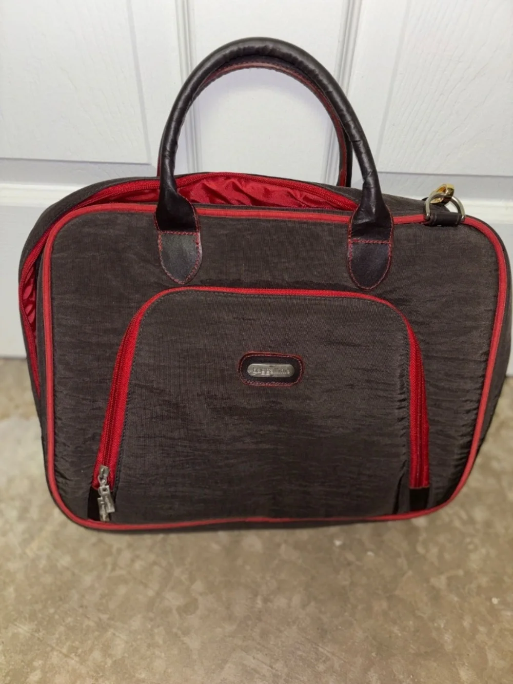 Baggallini Red and Gray Briefcase/Laptop Case